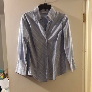 Women’s Blue Plaid Shirt